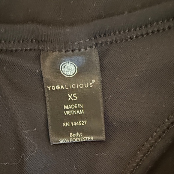 Yogalicious Midnight Black Tank Top with Cutout Back - Picture 3 of 6